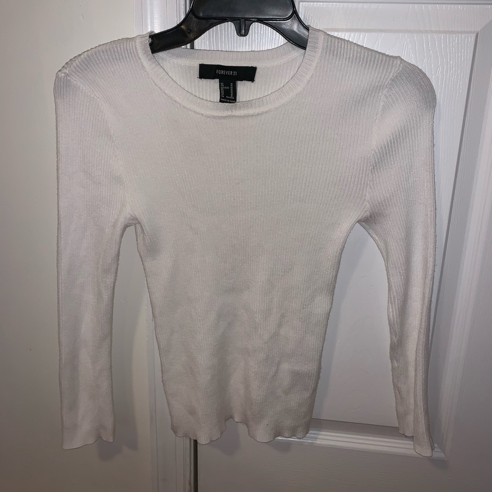 Long sleeve sweater material shirt